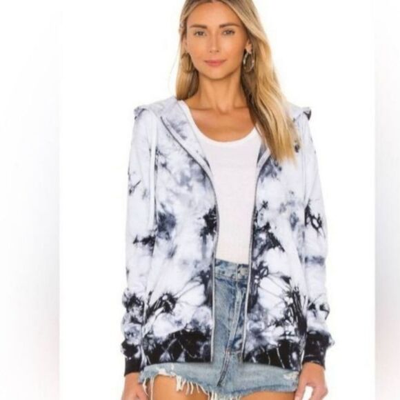 REVOLVE X Karla Zip-up Tie Dye Hoodie Size S - Picture 1 of 6
